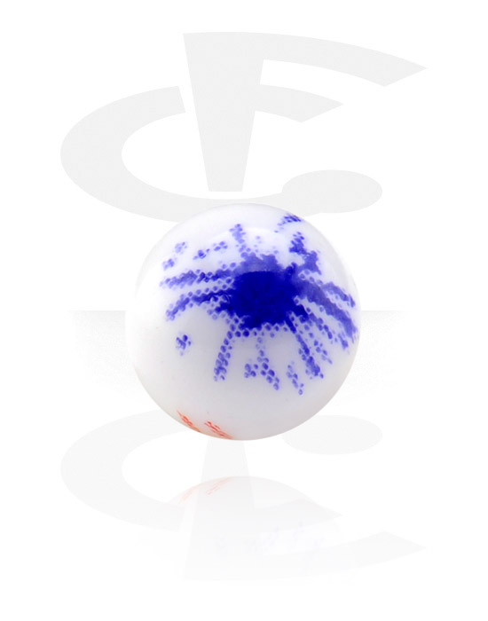 Balls, Pins & More, Threaded Ball with Print, Acryl