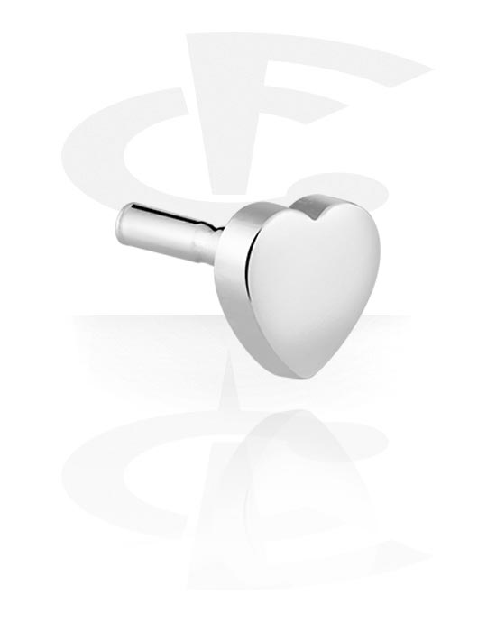 Kulor, stavar & mer, Attachment for push fit labret pins (silver), 925 Sterling Silver