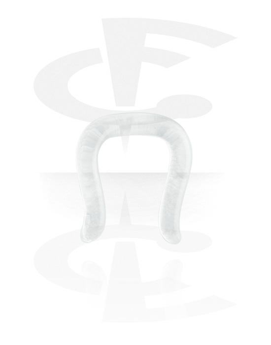 Nesestaver og -ringer, Septumholder, Pyrex-glass