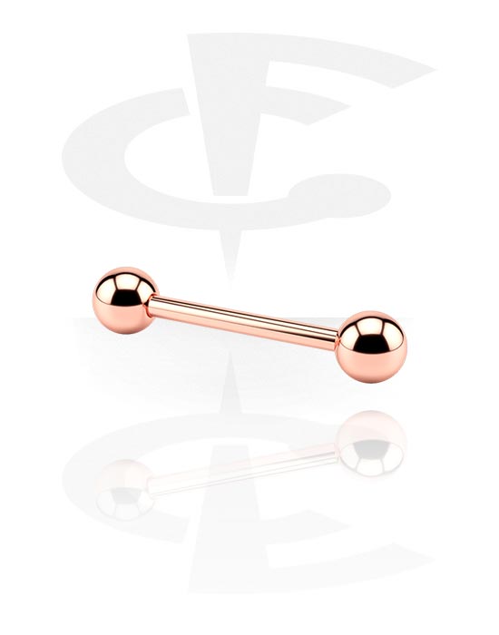 Barbells, Barbell, Rose Gold Plated Surgical Steel 316L