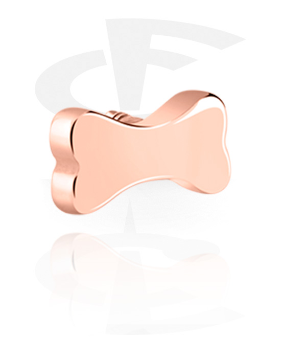 Kuglice, šipkice i još mnogo toga, Dodatak za igle s unutarnjim navojem od 1,2 mm, Kirurški čelik pozlaćen ružičastim zlatom 316L