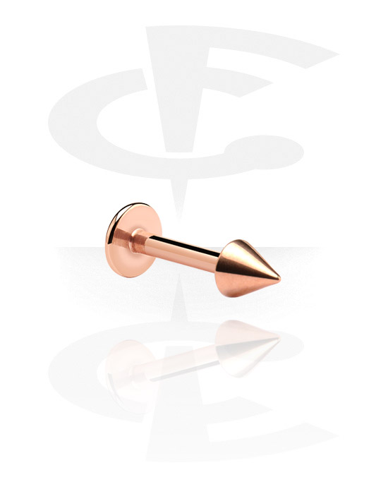 Labretit, Labret with Cone, Rosegold Plated Steel