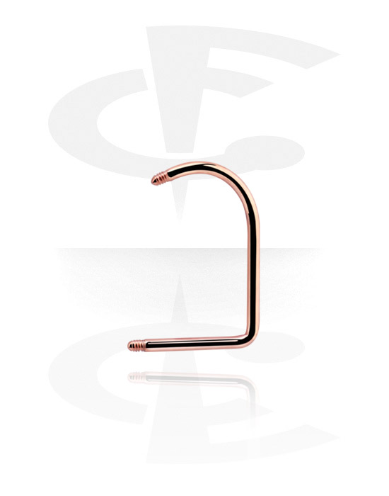 Kugler, stave m.m., Lip Hoop Pin, Rose Gold Plated Steel