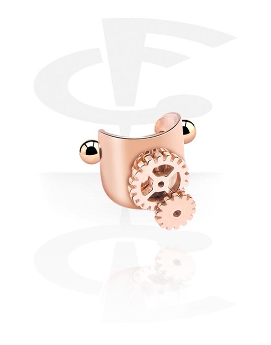 Helix & Tragus, Piercing para el pabellón de la oreja, Acero quirúrgico 316L,  oro rosa
