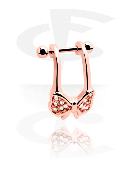 Helix & Tragus, Helix piercing, Kirurški čelik pozlaćen ružičastim zlatom 316L