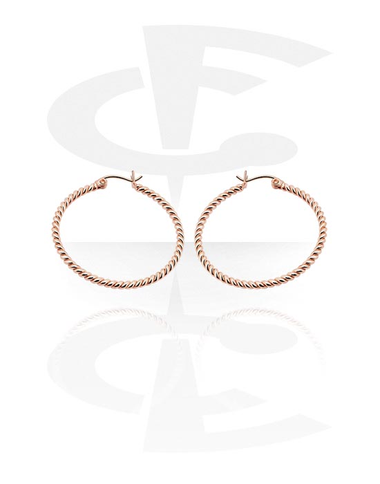 Earrings, Studs & Shields, Earrings, Rose Gold Plated Surgical Steel 316L