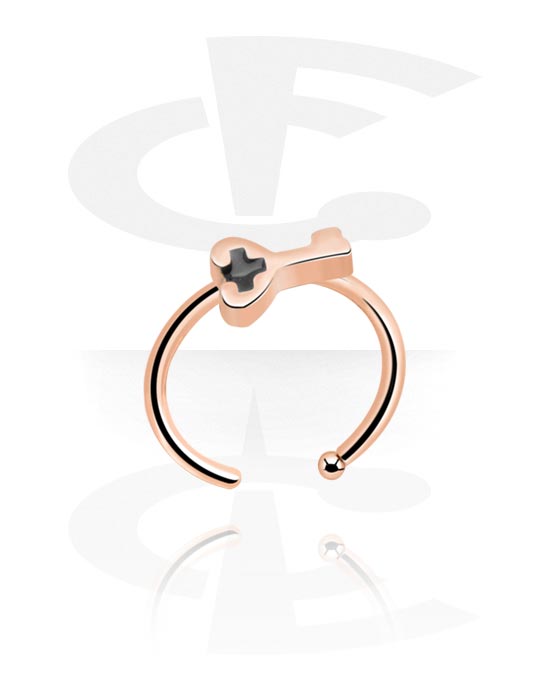 Nose Jewellery & Septums, Nose Ring, Rose Gold Plated Surgical Steel 316L