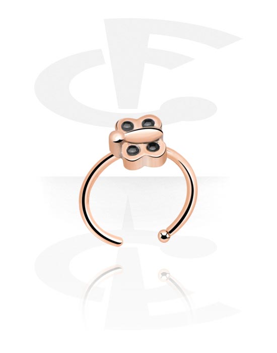 Nose Jewelry & Septums, Nose Ring, Rose Gold Plated Surgical Steel 316L