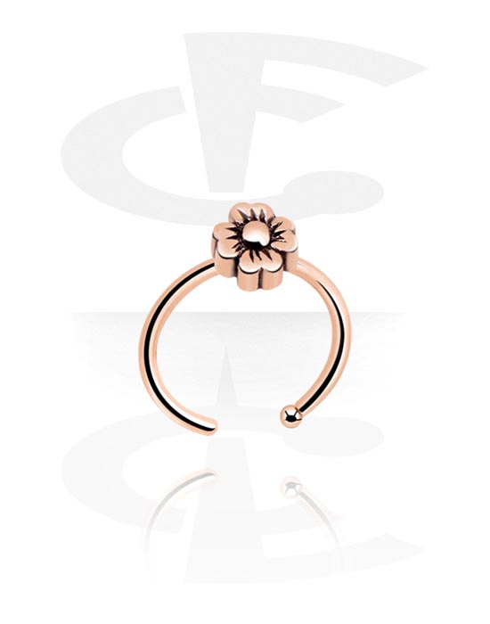 Nose Jewellery & Septums, Nose Ring, Rosegold-Plated Steel