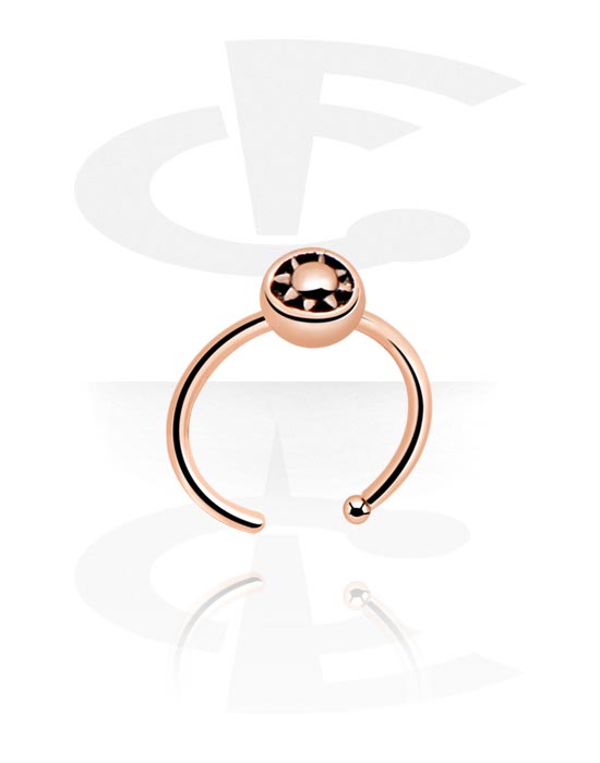 Nose Jewelry & Septums, Nose Ring, Rosegold-Plated Steel