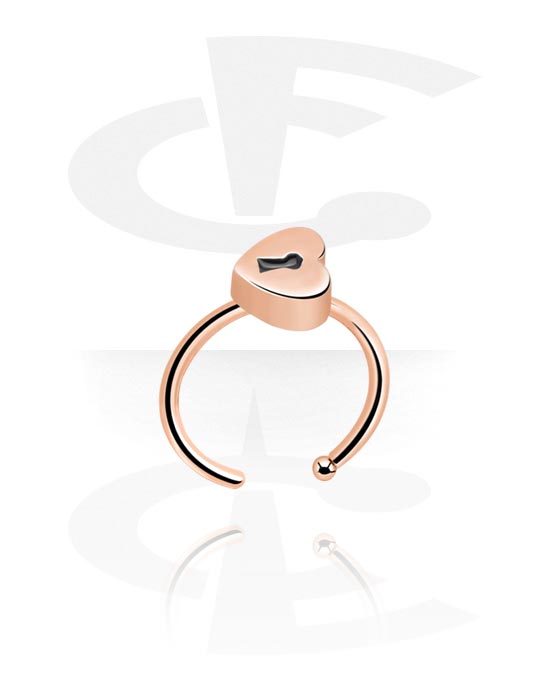 Nose Jewellery & Septums, Nose Ring, Rose Gold Plated Surgical Steel 316L