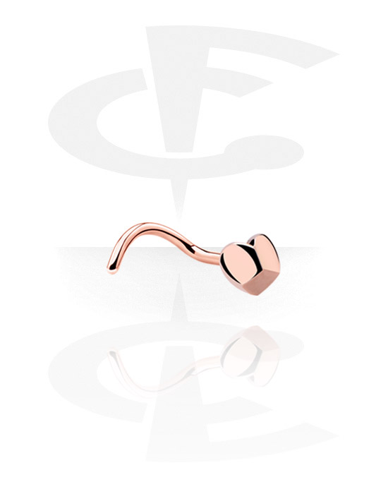 Nose Jewellery & Septums, Nose Stud, Rosegold Plated Steel
