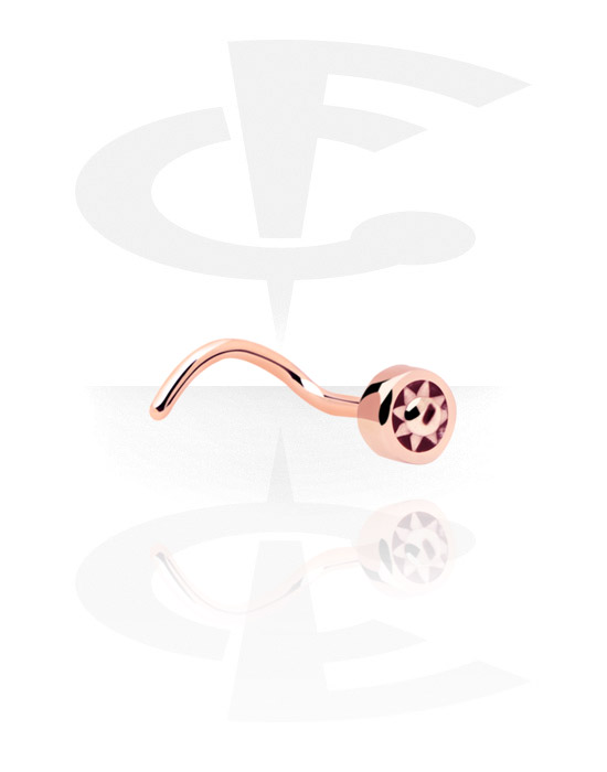 Nose Jewelry & Septums, Nose Stud, Rosegold-Plated Steel