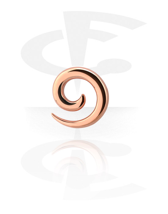 Stretching Tools, Spiral, Rose Gold Plated Surgical Steel 316L