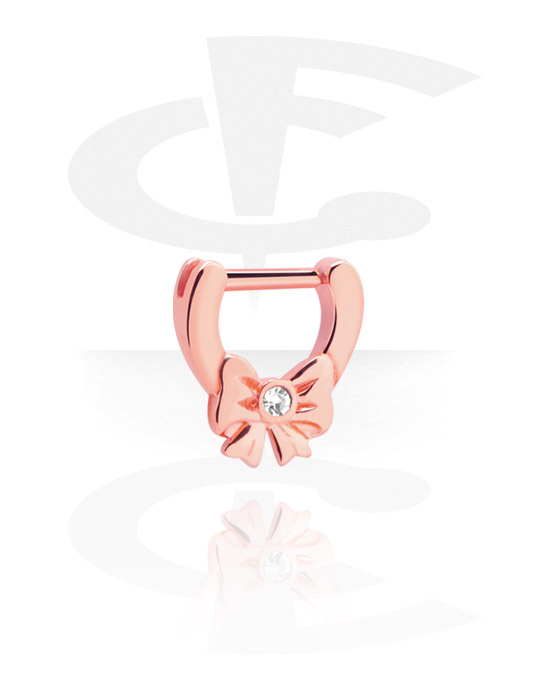 Piercings nariz & septums, Clicker para el septum con bisagra, Acero quirúrgico 316L