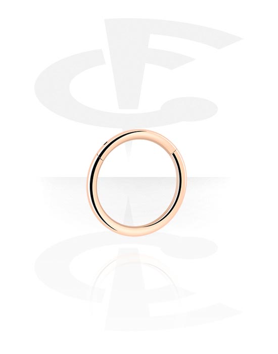 Anéis piercing, Piercing clicker (titânio, ouro rosé, acabamento brilhante), Titânio