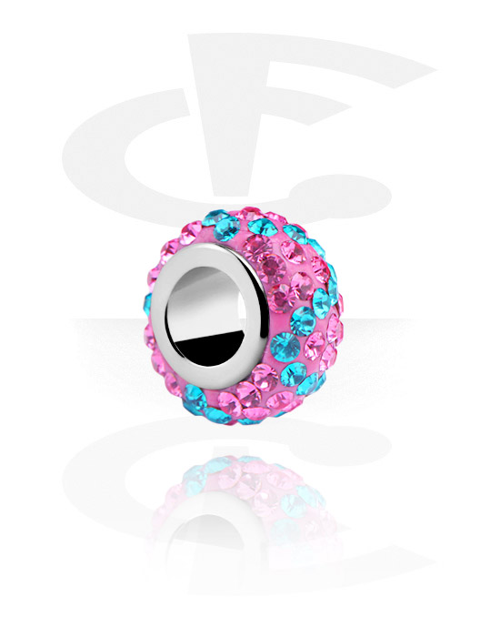Perles, Bead pour bracelets de beads, Acier chirurgical 316L