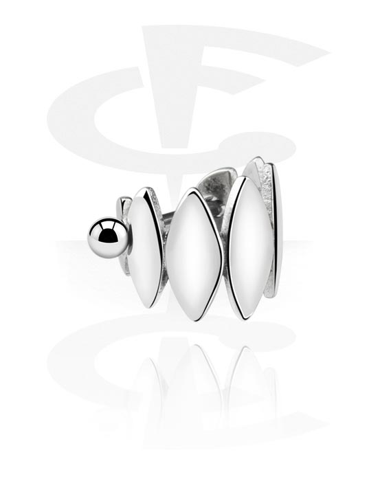 Helix & Tragus, Steel Cast Ear Shield, Surgical Steel 316L