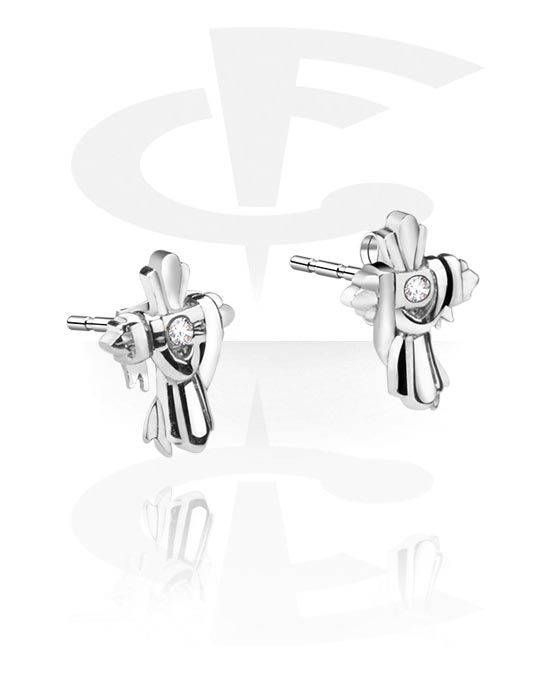 Uhani, uhančki in ščiti, Steel Casting Earrings, Surgical Steel 316L