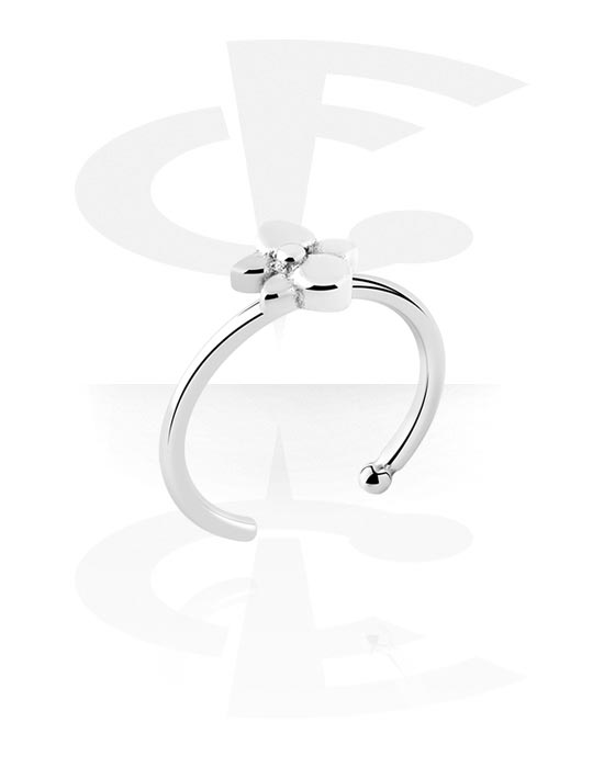 Jewel Barrel Hufeisen Piercing Bar Nassenpiercing Septum Nase Ring Ohrringe Hoop Helix Tragus Körperschmuck 16G, 6 | 8 | 10 | 12 Mm Chirurgenstahl Mit Kegel Spitzen (Schwarz, 6