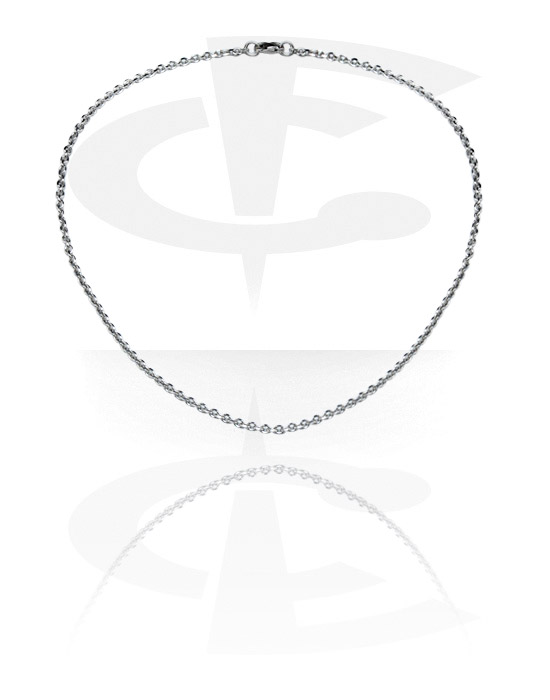 Necklaces, Bevel Cut Cable Chain, Surgical Steel 316L