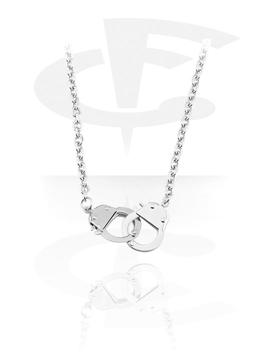 Necklaces, Fashion Necklace with Handcuffs, Surgical Steel 316L