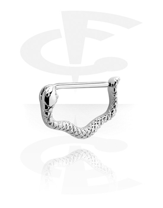 Pírsingové šperky do bradavky, Clicker do bradavky, Chirurgická oceľ 316L