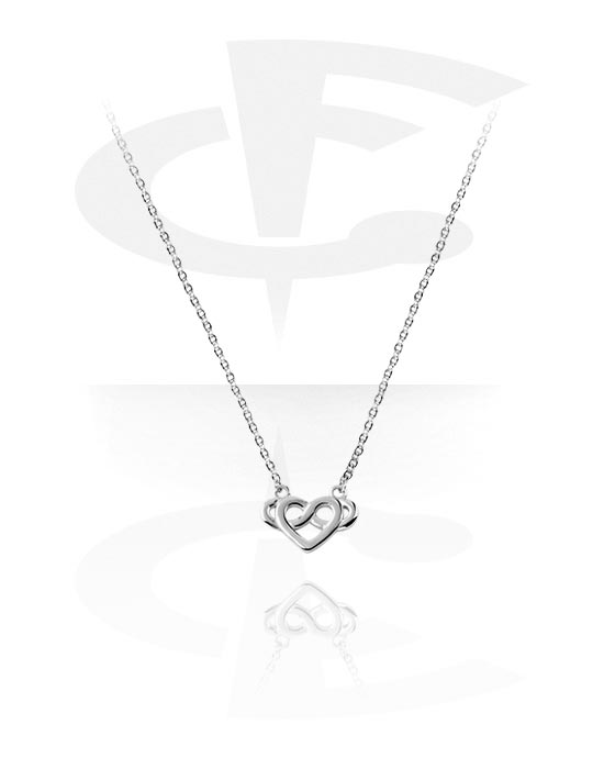 Ogrlice, Modna ogrlica s privjeskom sa srcem, Kirurški čelik 316L