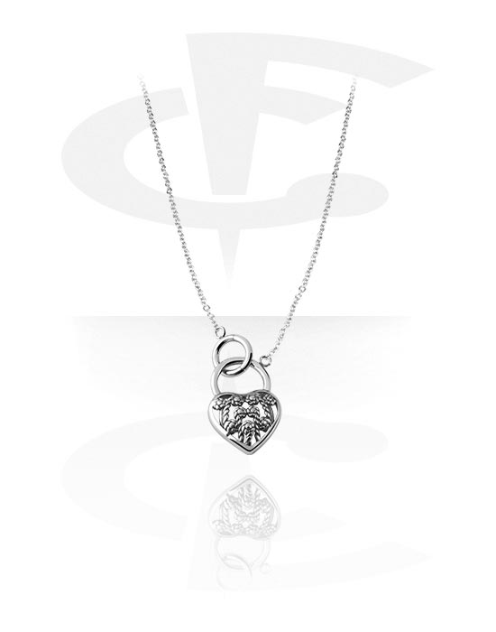 Náhrdelníky, Módny náhrdelník s príveskom srdce, Chirurgická oceľ 316L