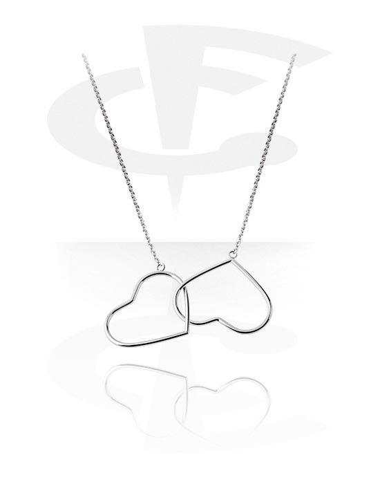 Ogrlice, Modna ogrlica s privjeskom sa srcem, Kirurški čelik 316L