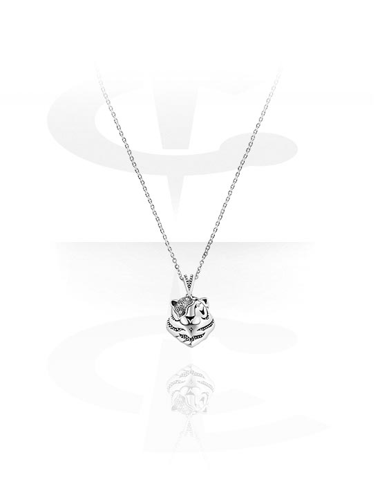 Náhrdelníky, Módny náhrdelník s dizajnom tiger, Chirurgická oceľ 316L