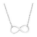 Colliers, Collier tendance avec symbole infini, Acier chirurgical 316L