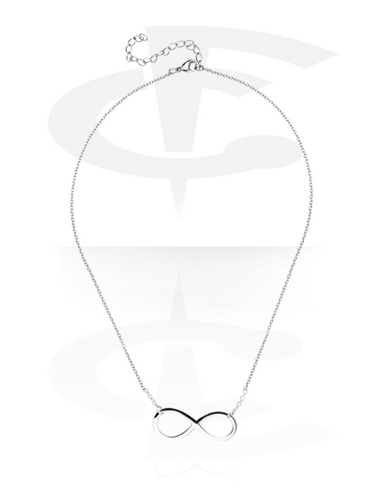 Ogrlice, Modna ogrlica s/z simbolom neskončnosti, Kirurško jeklo 316L