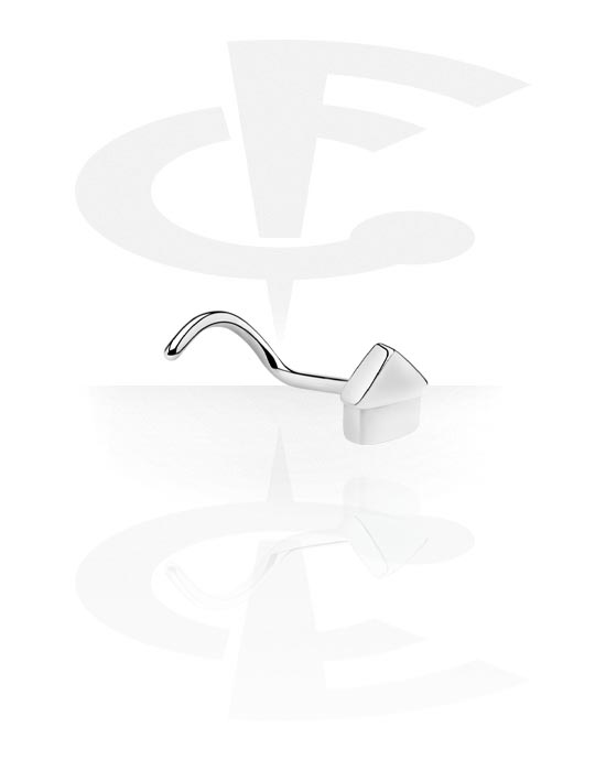Nose Jewellery & Septums, Curved Nose Stud, Surgical Steel 316L