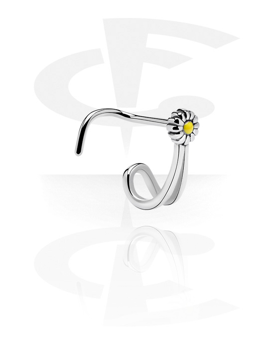 Nose Jewelry & Septums, Curved nose stud, Surgical Steel 316L