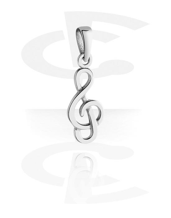 Pendants, Pendant with note design, Surgical Steel 316L