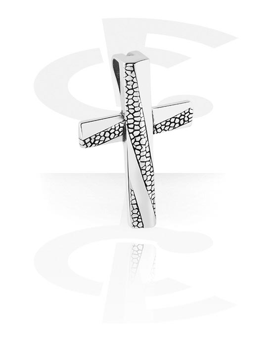 Ciondoli, Ciondolo con simbolo della croce, Acciaio chirurgico 316L
