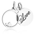 Prívesky, Prívesok s nápisom „LOVE“, Chirurgická oceľ 316L