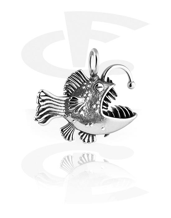 Pendants, Pendant with fish design, Surgical Steel 316L