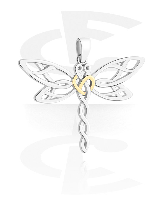 Pendants, Pendant with dragonfly design, Surgical Steel 316L