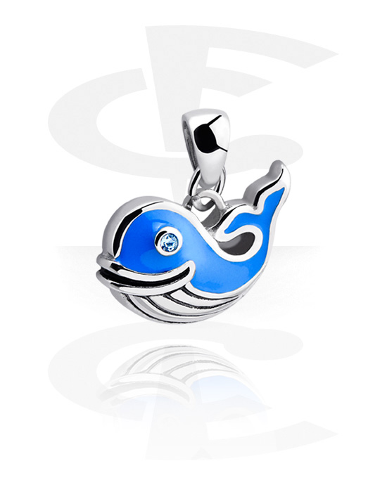 Pendants, Pendant with sweet whale, Surgical Steel 316L