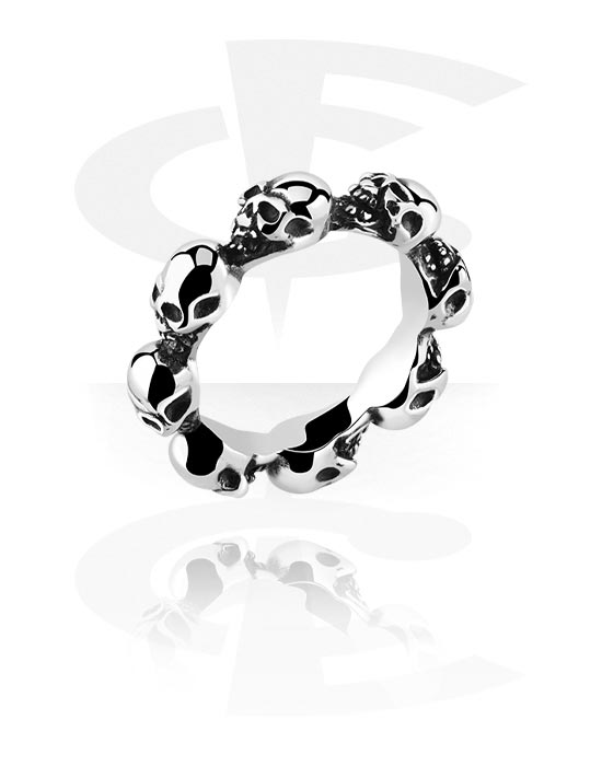 Gyűrűk, Gyűrű val vel Koponya dizájn, Sebészeti acél, 316L