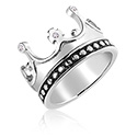 Ringer, Ring med kronedesign, Kirurgisk stål 316L