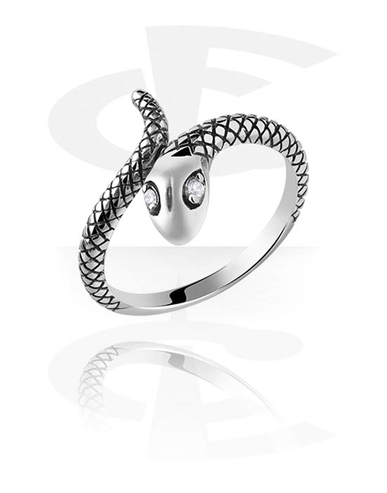 Ringer, Ring med slangedesign, Kirurgisk stål 316L