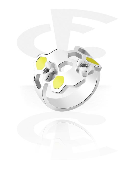 Fingerringe, Ring mit Bienen-Design, Chirurgenstahl 316L