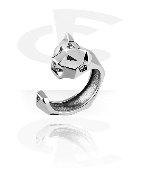 Gyűrűk, Gyűrű val vel tiger design, Sebészeti acél, 316L