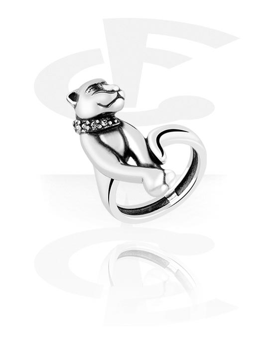Gyűrűk, Gyűrű val vel tiger design, Sebészeti acél, 316L