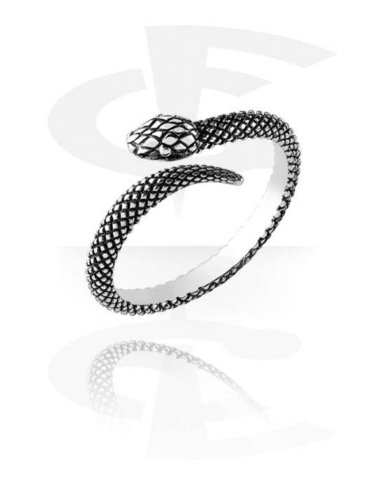 Prstene, Krúžok s dizajnom had, Chirurgická oceľ 316L