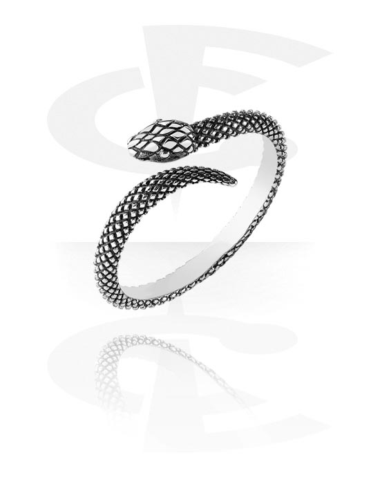 Gyűrűk, Gyűrű val vel snake design, Sebészeti acél, 316L