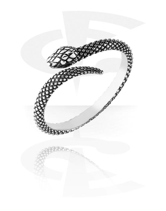 Anéis, Anel com design serpente, Aço cirúrgico 316L